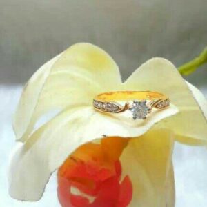 22Kt Gold CZ Ladies Ring