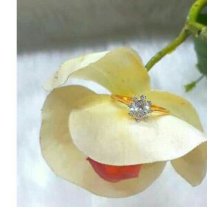 22Kt Gold CZ Ladies Ring