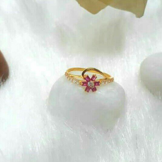 916 Gold CZ Delicate Ring