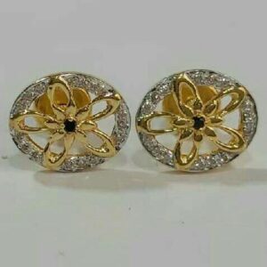 18ct Rhodium colour stone baby girl tops