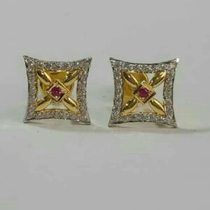 Fancy Diamond Stud Earrings