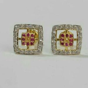 Fancy Diamond Stud Earrings