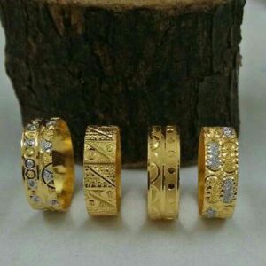 18KT Light Weight Simple Design Ladies Bands
