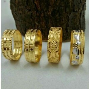 18KT Light Weight Simple Design Ladies Bands