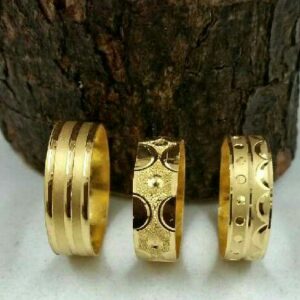 18KT Light Weight Simple Design Ladies Bands