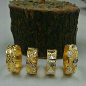 18KT Light Weight Simple Design Ladies Bands