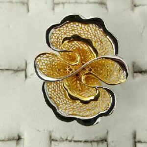 22KT Turkish Coffee Designer Ladies Ring