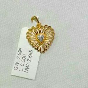 22KT Daily Wear Delicate Gold Pendant