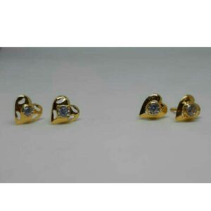 916 gold Delicate fancy ear tops
