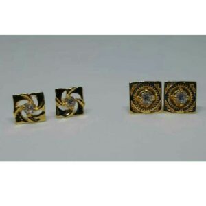 916 gold Delicate fancy ear tops