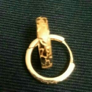 916 Gold Simple Plain Earring