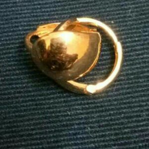 916 Gold Simple Plain Earring