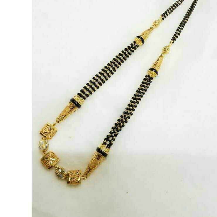 22KT Gold Antique Mangalsutra - Image 4