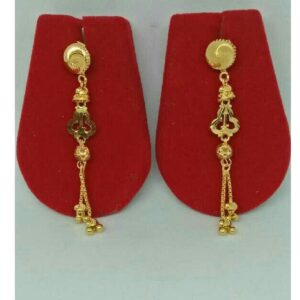 22KT Round  Tops Folding Earrings