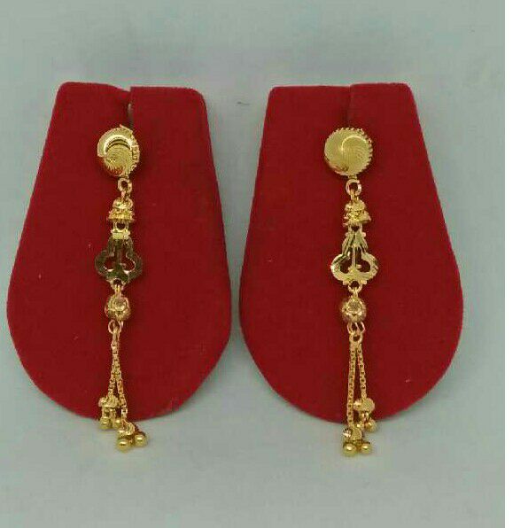22KT Round  Tops Folding Earrings