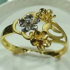 916 Gold Antique Style Ladies Ring