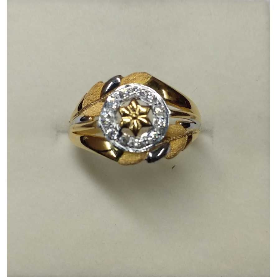916 Gold Fancy Italian CZ Stone Ladies Ring