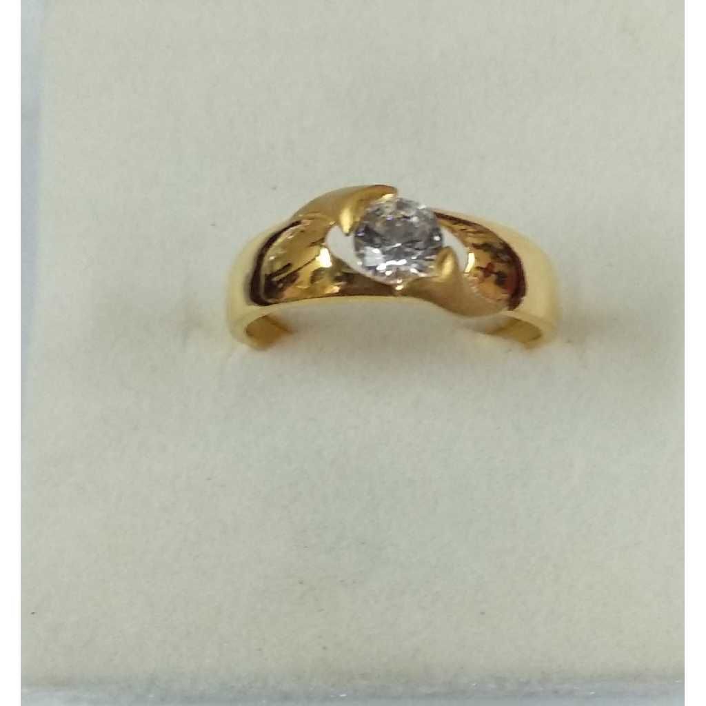 916 Gold Fancy Casting Stone Ring
