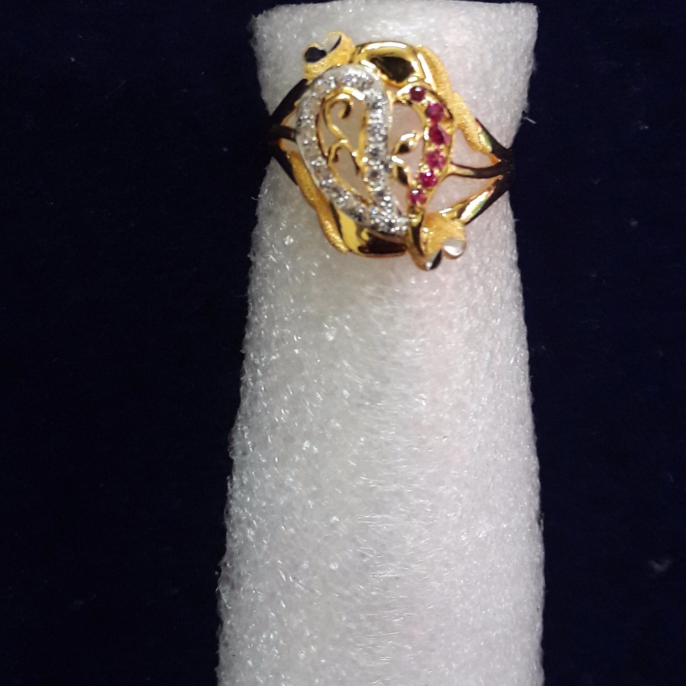 22kt Ladies Gold cz Diamond ring