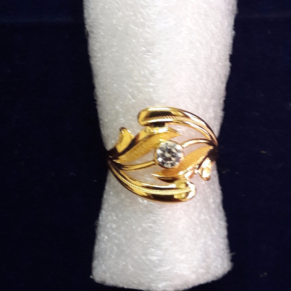 22kt cz diamond gold ladies ring