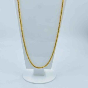 22k Gold Lite Weight Hollow Rope Design Chain