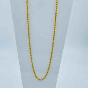 916 Gold Handmade Rope Design Chain