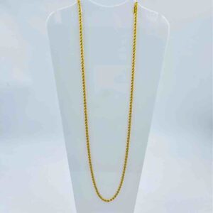 916 Gold Handmade Rope Design Chain