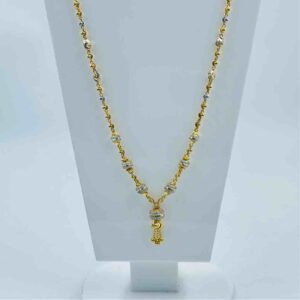 22k Gold Vertical Design Necklace