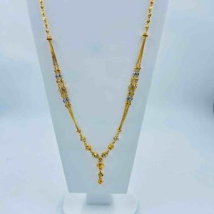 916 gold necklace with earrings classic design