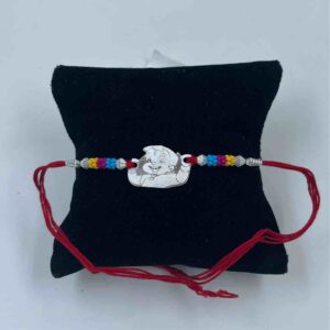 999 Silver Cartoon Design Pendant Rakhi