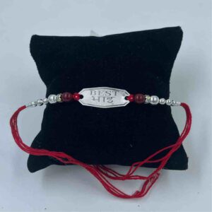 999 Silver Best Bhai Pendant Rakhi