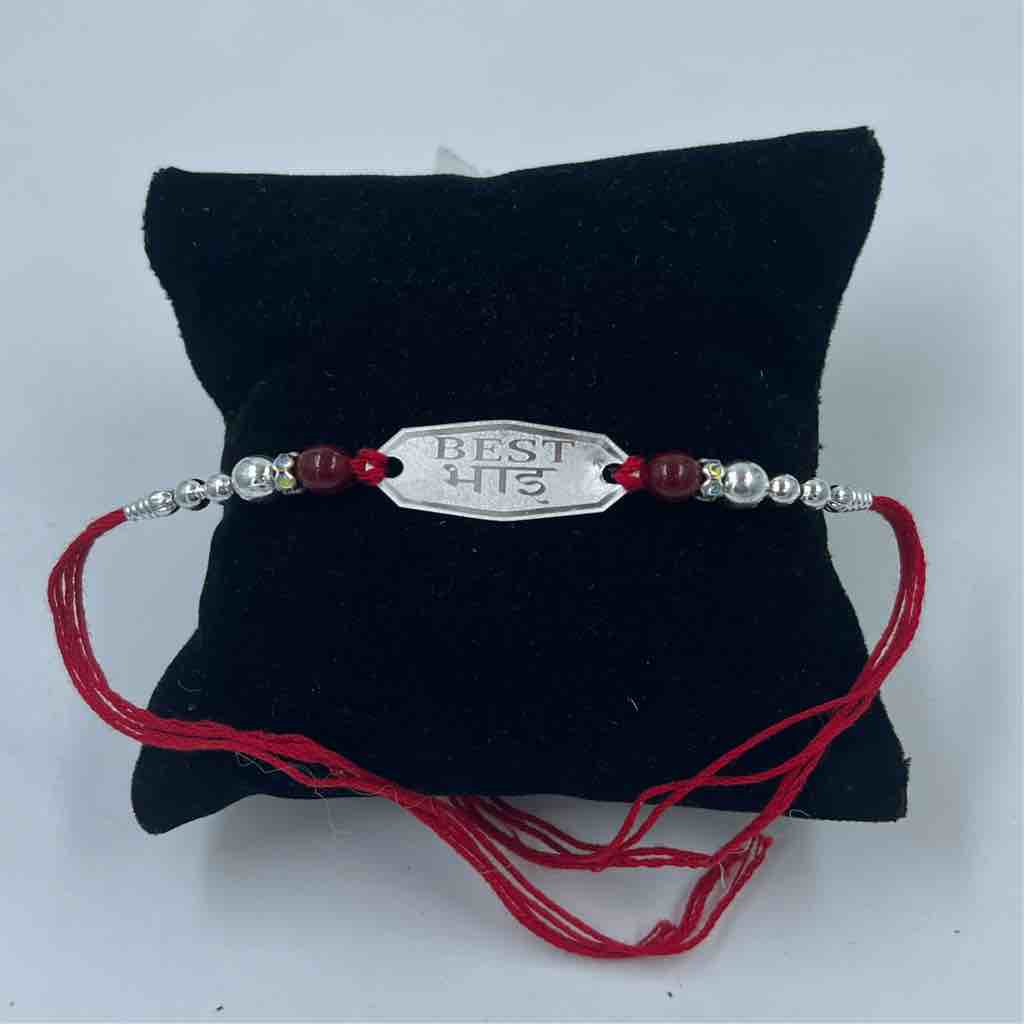 999 Silver Best Bhai Pendant Rakhi