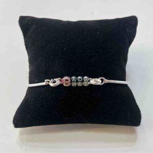 Silver Bade Bhai Pendant Design Rakhi