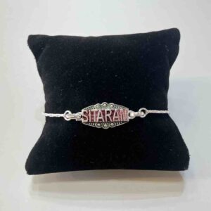 Silver Sita Ram Pendant Design Rakhi