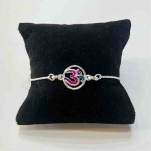 Silver ? Om Design Pendant Rakhi
