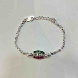 Silver Fancy ????????? Pendant Design Rakhi