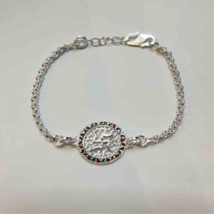 Silver ???????? (Sakhiya) Pendant Design Rakhi