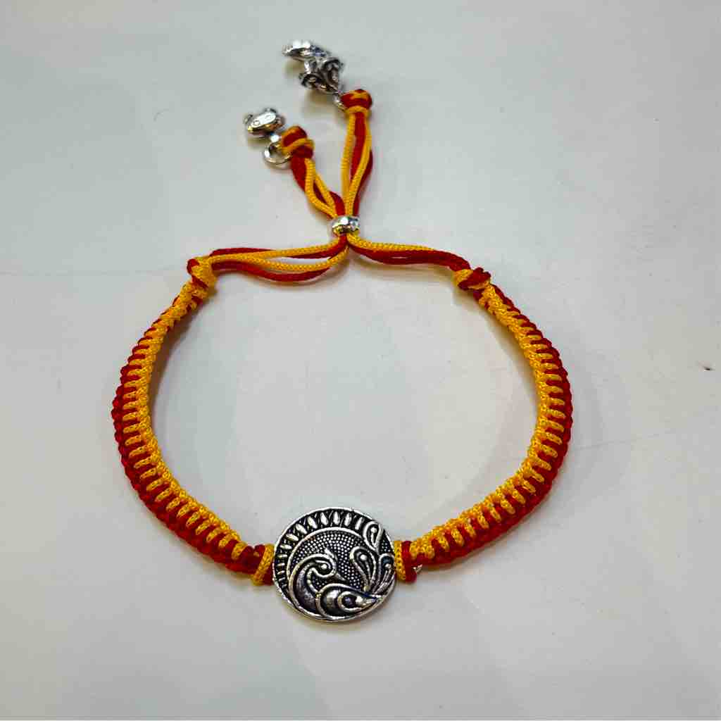 925 silver ??? (peacock) design bhabhi rakhi