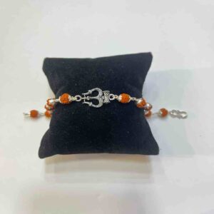 925 silver aum design rakhi
