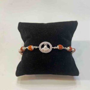 925 silver shivling design rakhi