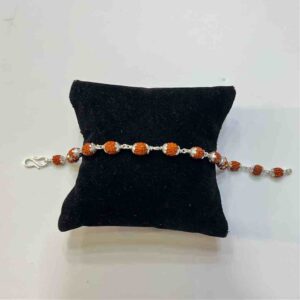 925 silver fancy rudraksh rakhi
