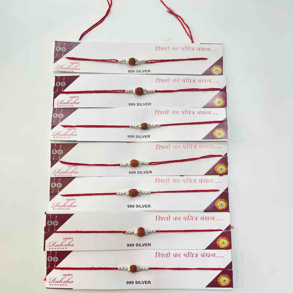925 silver beads rakhi