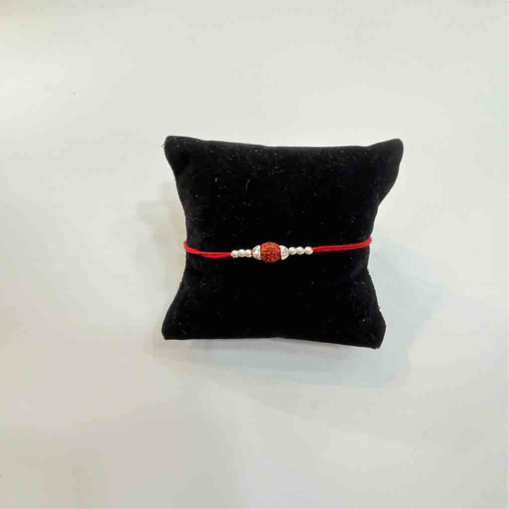 925 silver beads rakhi