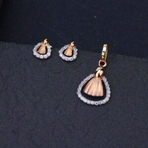 18kt Rose Gold New Disign Pendants Set