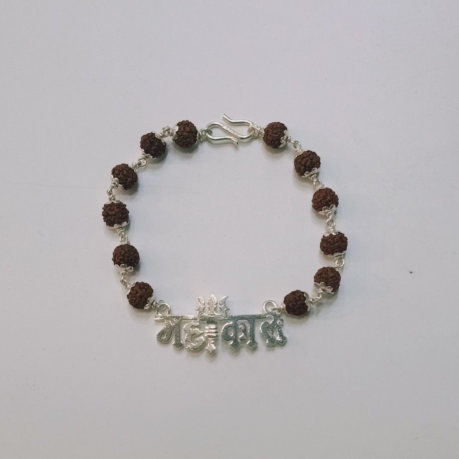 925 Silver Mahakal Rudrax Rakhi