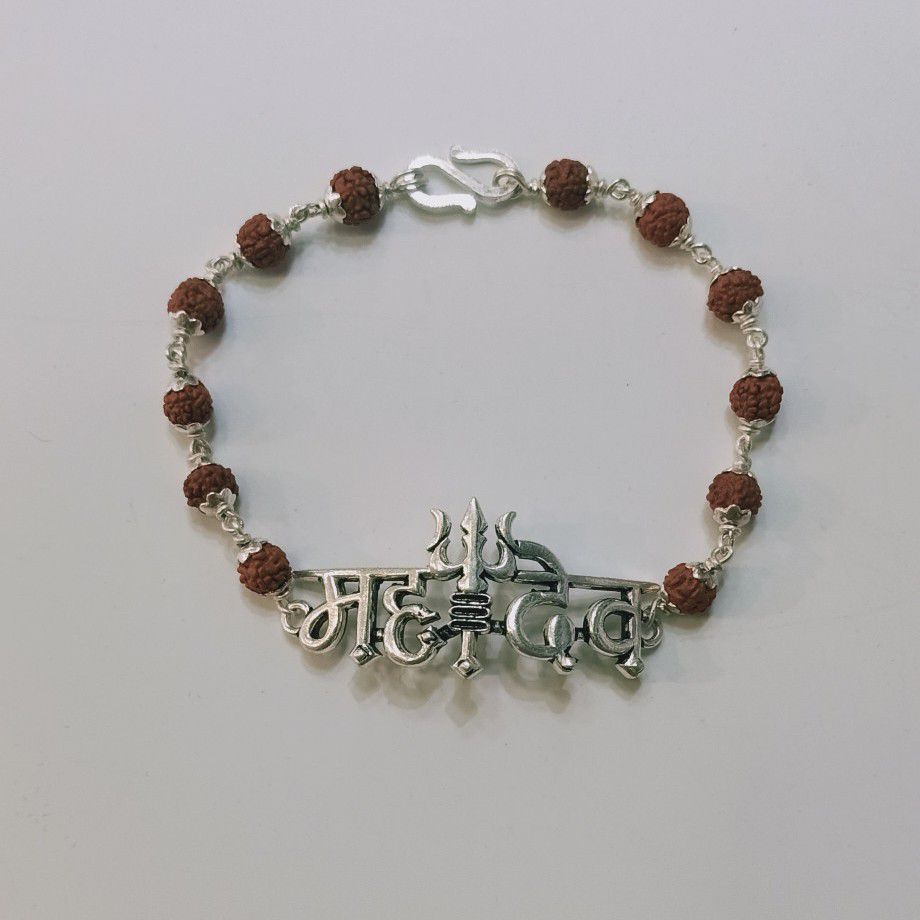 925 Silver Mahadev Pendants Rudrax Rakhi