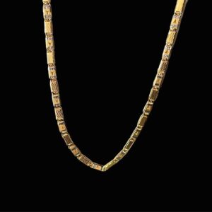 1gm Gold Plated Navabi Platinum Design Chain