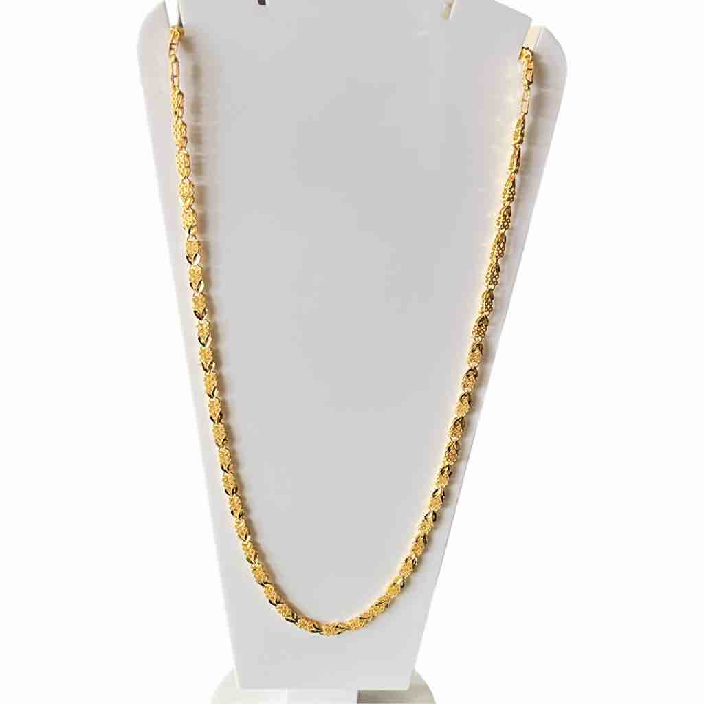 1gm gold plated handmade design chain