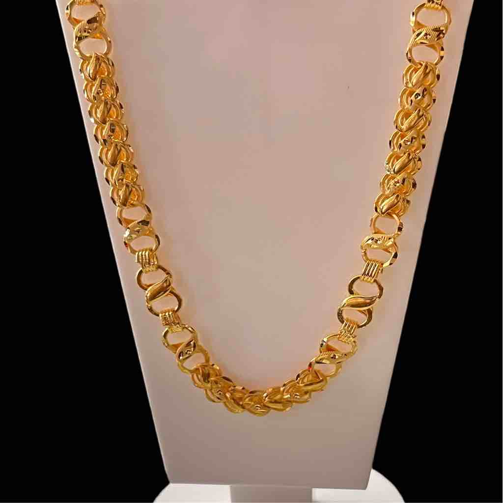 1gm gold plated koili new Design chain