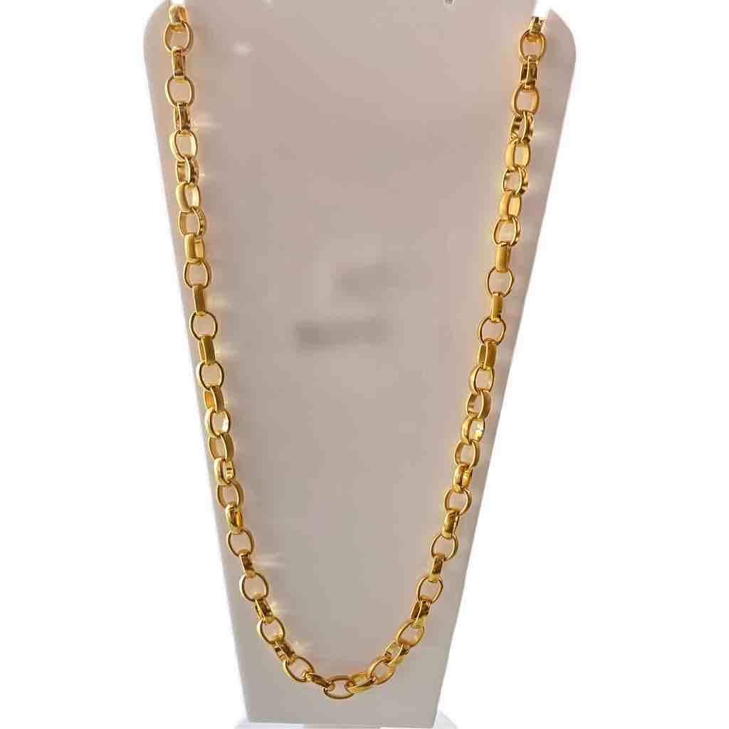 1 gm gold plated italian design chain
